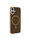 Mey İthalat®  iPhone 16 Tuna PC Slim Magsafe Kapak - Desert