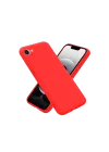Mey İthalat®  iPhone 16E Kılıf First Silikon - Kırmızı