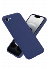 Mey İthalat®  iPhone 16E Kılıf First Silikon - Lacivert