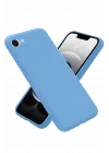 Mey İthalat®  iPhone 16E Kılıf First Silikon - Mavi
