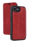 Mey İthalat®  iPhone 16E Kılıf Flip Cover - Kırmızı
