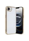 Mey İthalat®  iPhone 16E Kılıf  Lensli Silikon - Gold