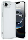 Mey İthalat®  iPhone 16E Kılıf  Lensli Silikon - Gümüş