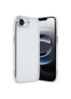 Mey İthalat®  iPhone 16E Kılıf  Lensli Silikon - Gümüş