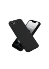 Mey İthalat®  iPhone 16E Kılıf Nano içi Kadife Silikon - Siyah