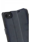 Mey İthalat®   iPhone 16E Kılıf Trend S Plus Kapaklı Kılıf - Lacivert