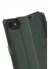 Mey İthalat®   iPhone 16E Kılıf Trend S Plus Kapaklı Kılıf - Yeşil