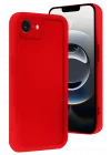 Mey İthalat®  iPhone 16E Kılıf Viera Silikon - Kırmızı