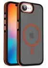 Mey İthalat®   iPhone 16E Winner Magsafe Kapak - Turuncu
