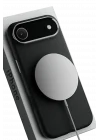 Mey İthalat®   iPhone 17 Air Wonder Deri Magsafe Kapak - Siyah
