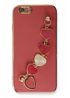 Mey İthalat®  iPhone 6 Kılıf Esila Silikon - Kırmızı