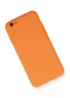 Mey İthalat®   iPhone 6 Kılıf Nano içi Kadife Silikon - Turuncu