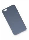 Mey İthalat®  iPhone 6 Plus Kılıf Nano içi Kadife Silikon - Gri