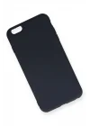 Mey İthalat®  iPhone 6 Plus Kılıf Nano içi Kadife Silikon - Lacivert