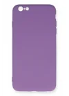 Mey İthalat®  iPhone 6 Plus Kılıf Nano içi Kadife Silikon - Mor
