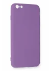 Mey İthalat®  iPhone 6 Plus Kılıf Nano içi Kadife Silikon - Mor