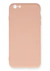 Mey İthalat®  iPhone 6 Plus Kılıf Nano içi Kadife Silikon - Pudra
