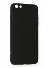 Mey İthalat®  iPhone 6 Plus Kılıf Nano içi Kadife Silikon - Siyah