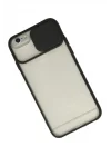 Mey İthalat®  iPhone 6 Plus Kılıf Palm Buzlu Kamera Sürgülü Silikon - Siyah