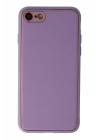Mey İthalat®   iPhone 7 Kılıf Coco Deri Silikon Kapak - Lila