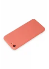 Mey İthalat®  iPhone 7 Kılıf First Silikon - Turuncu