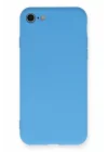 Mey İthalat®   iPhone 7 Kılıf Nano içi Kadife Silikon - Mavi