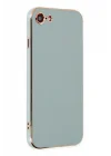 Mey İthalat®   iPhone 7 Kılıf Volet Silikon - Açık Yeşil