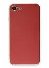 Mey İthalat®   iPhone 7 Kılıf Volet Silikon - Kırmızı