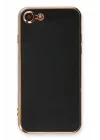 Mey İthalat®   iPhone 7 Kılıf Volet Silikon - Siyah