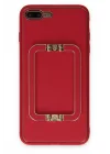 Mey İthalat®  iPhone 7 Plus Kılıf Coco Elit Kapak - Kırmızı