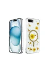 Mey İthalat®   iPhone 7 Plus Kılıf Daisy Simli Magsafe Kapak - Gold