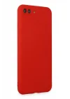 Mey İthalat®  iPhone 7 Plus Kılıf First Silikon - Kırmızı