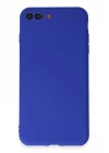 Mey İthalat®  iPhone 7 Plus Kılıf First Silikon - Koyu Mavi