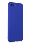 Mey İthalat®  iPhone 7 Plus Kılıf First Silikon - Koyu Mavi