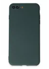 Mey İthalat®  iPhone 7 Plus Kılıf First Silikon - Koyu Yeşil