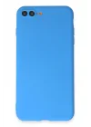 Mey İthalat®  iPhone 7 Plus Kılıf First Silikon - Mavi
