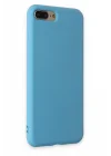 Mey İthalat®  iPhone 7 Plus Kılıf Nano içi Kadife Silikon - Mavi