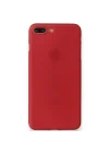 Mey İthalat®  iPhone 8 Plus Kılıf PP Ultra İnce Kapak - Kırmızı