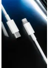 Mey İthalat® Iphone Uyumlu İOS Uyumlu Lightning Hızlı Şarj Tye C Lightning Şarj Kablosu