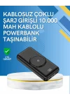 Mey İthalat® iPhone ve Android Uyumlu 10000mAh Powerbank – Hem Kablolu Hem Kablosuz