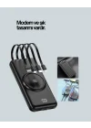 Mey İthalat® iPhone ve Android Uyumlu 10000mAh Powerbank – Hem Kablolu Hem Kablosuz