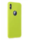 Mey İthalat®   iPhone X Kılıf First Silikon - Parlak Sarı
