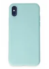 Mey İthalat®   iPhone X Kılıf First Silikon - Turkuaz