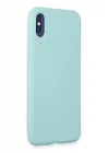 Mey İthalat®   iPhone X Kılıf First Silikon - Turkuaz