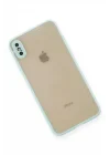 Mey İthalat®   iPhone X Kılıf Montreal Silikon Kapak - Turkuaz