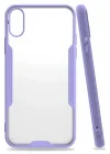 Mey İthalat®   iPhone X Kılıf Platin Silikon - Lila