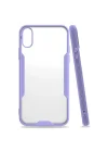 Mey İthalat®   iPhone X Kılıf Platin Silikon - Lila