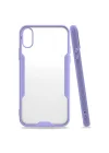 Mey İthalat®   iPhone X Kılıf Platin Silikon - Lila