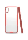 Mey İthalat®   iPhone X Kılıf Platin Silikon - Pembe