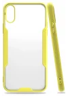Mey İthalat®   iPhone X Kılıf Platin Silikon - Sarı